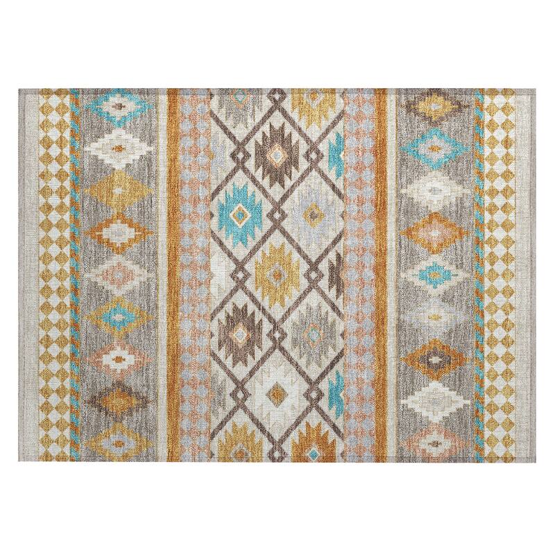 Machine Washable Indoor/ Outdoor Global Clemente Chantille Rug