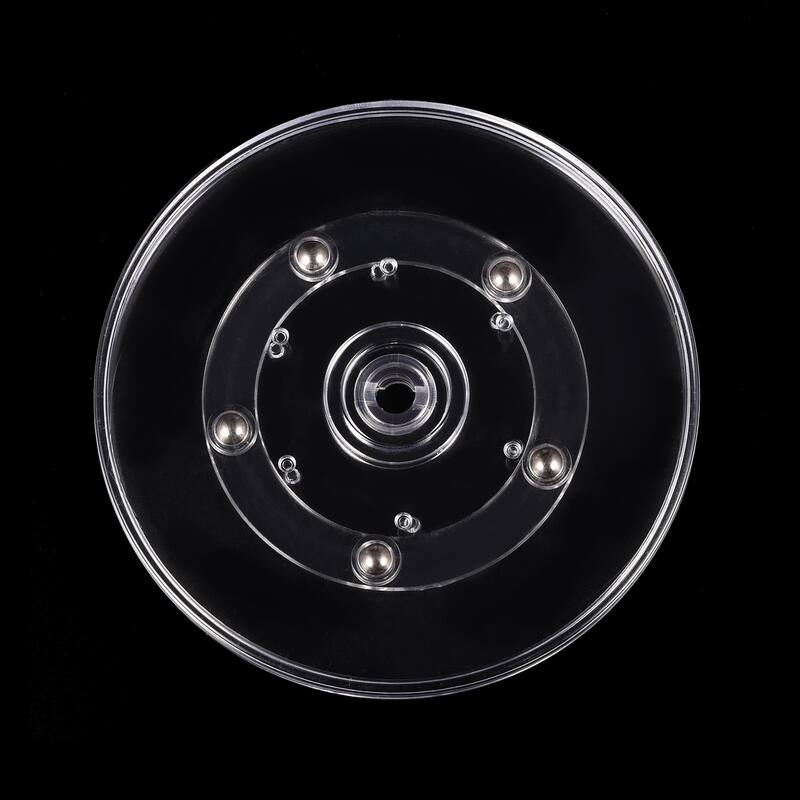 5inch Rotating Swivel Stand with Steel Ball Lazy Susan Base Turntable Clear 3Pcs