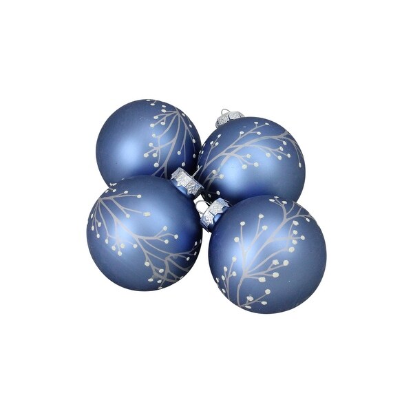 christmas balls blue