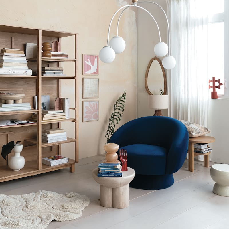 Rattan-Wrapped Mirror