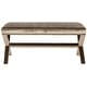 preview thumbnail 1 of 1, Safavieh Melanie Champagne Extended X-Bench - 42.5" x 21.3" x 19.3"