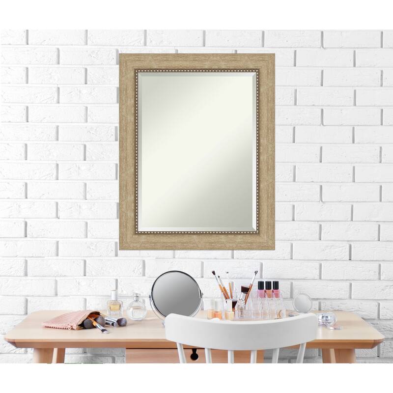 Beveled Wall Mirror - Astor Black Frame