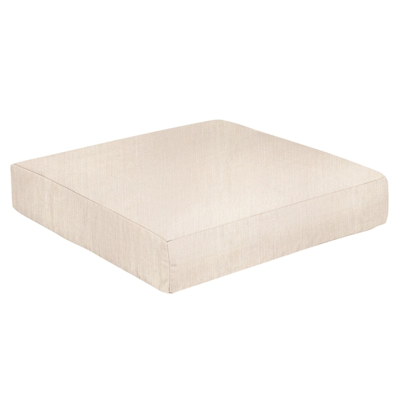 Sorra Home Sunbrella Outdoor Knife Edge Deep Seating Cushion - 23 in W x 27 in D x 5 in H - Pumice