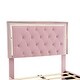 preview thumbnail 12 of 17, Modern Velvet Platform Bed