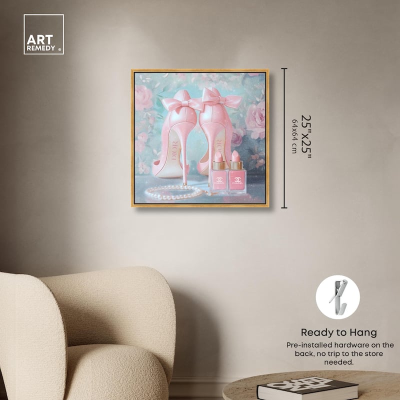 Love Dainty Heels Canvas by Art Remedy