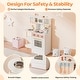 preview thumbnail 6 of 5, Wooden Kitchen Playset with Sink, Oven, Microwave, and Coffee Machine