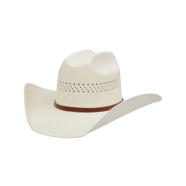 White canvas cowboy hat Sale