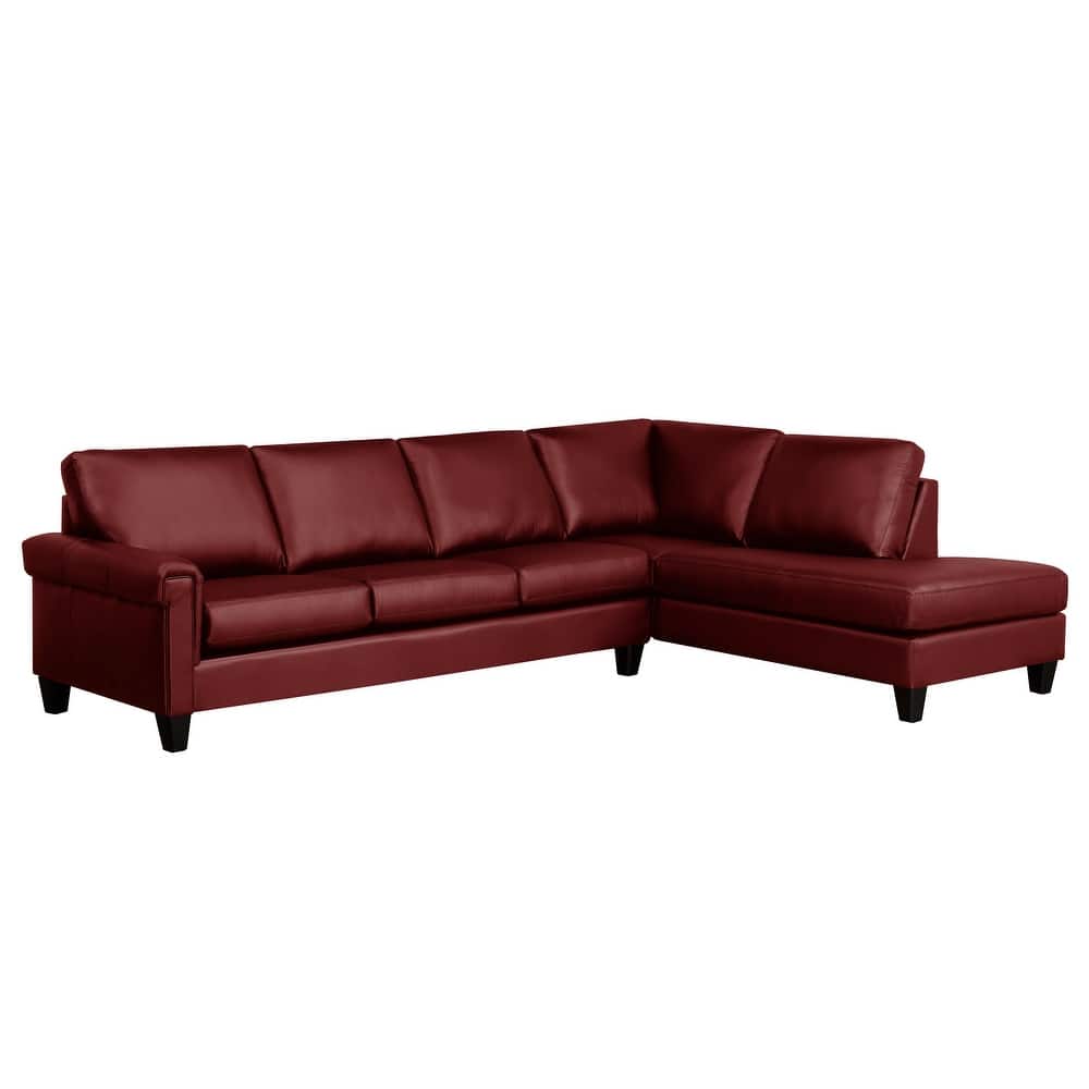 Brooke Top-grain Italian Leather Sectional Sofa