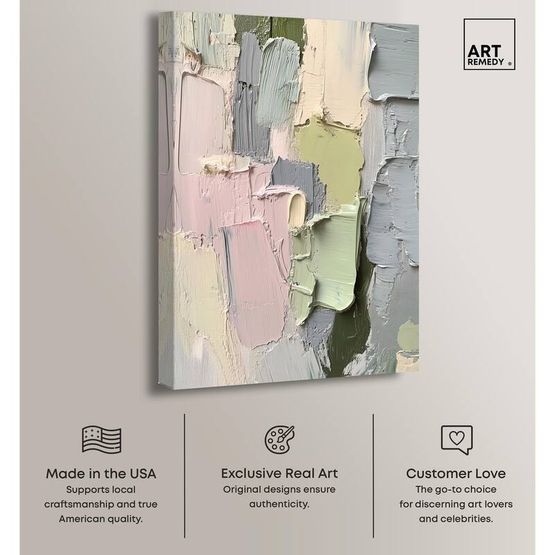 Creamy Contours II Canvas by Art Remedy, Gallery Wrapped