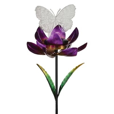 Illusion Solar Spinner Stakes - Butterfly