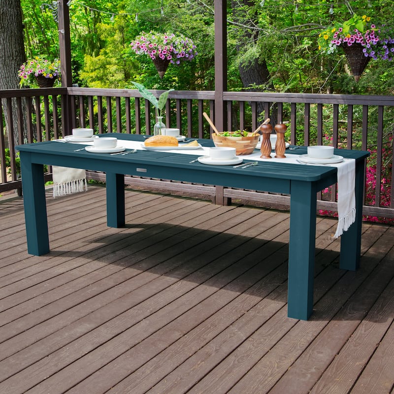 HIGHWOOD Rectangular Dining Height Outdoor Table 42"x84" - Nantucket Blue
