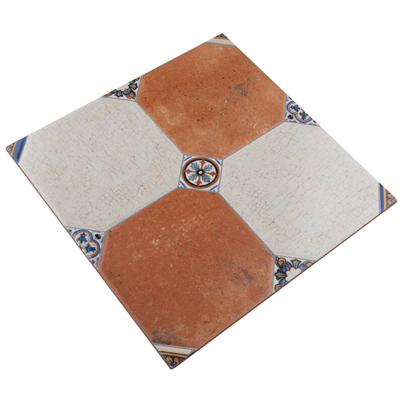 Merola Tile Manises Decor Mix 13-1/8" x 13-1/8" Porcelain Floor and Wall Tile