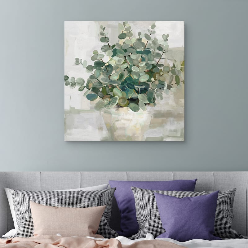 Eucalyptus Pot I by Studio Arts Canvas Art Print