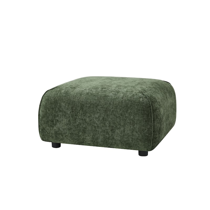 Christopher Knight Home - Marcella Modern Plush Upholstered Square Ottoman, Footrest, for Living Rooms, Bedrooms, Home Offices