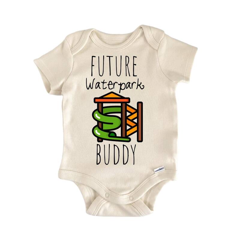 Water Park Theme - Baby Bodysuit - 0-3M - White