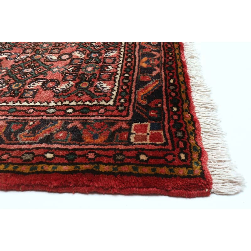ECARPETGALLERY Hand-knotted Andelz Red Wool Rug - 2'10 x 12'0