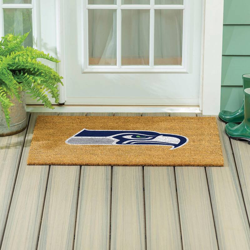 Seattle Seahawks Full Color Indoor/Outdoor Coir Mat - 36" x 24"