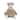 Mina Victory Plush Lines Plush Bear 22" x 26" Brown Indoor - 22" x 26"
