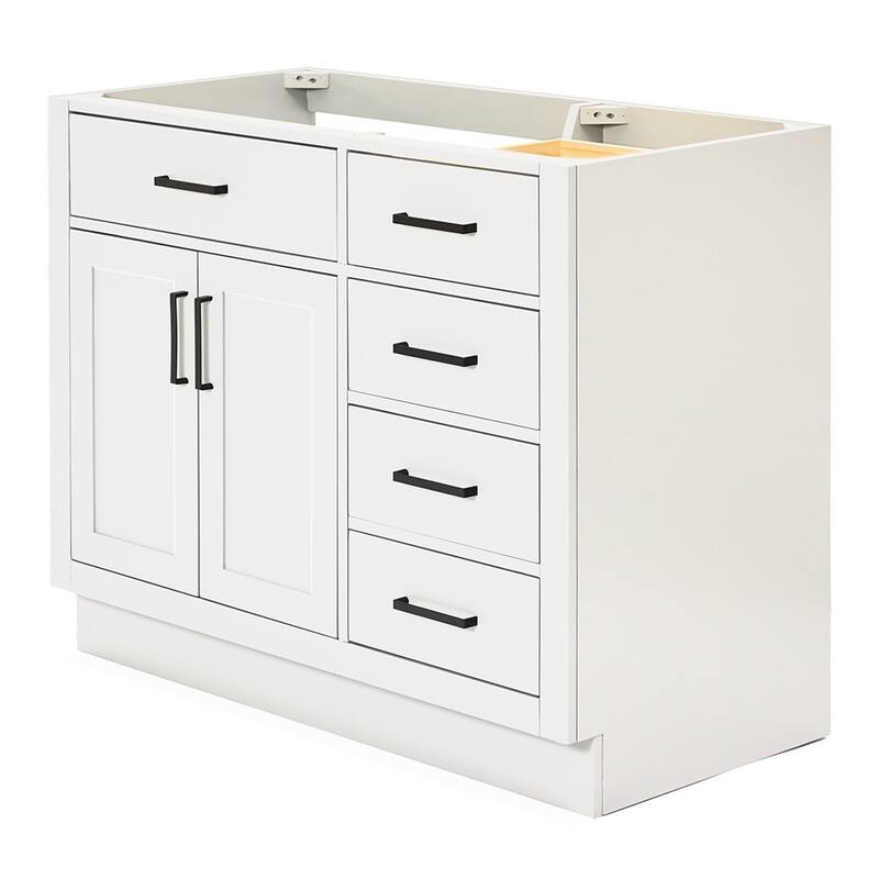 Ariel T042S-L-BC Hepburn 42" Single Free Standing Vanity Cabinet Only
