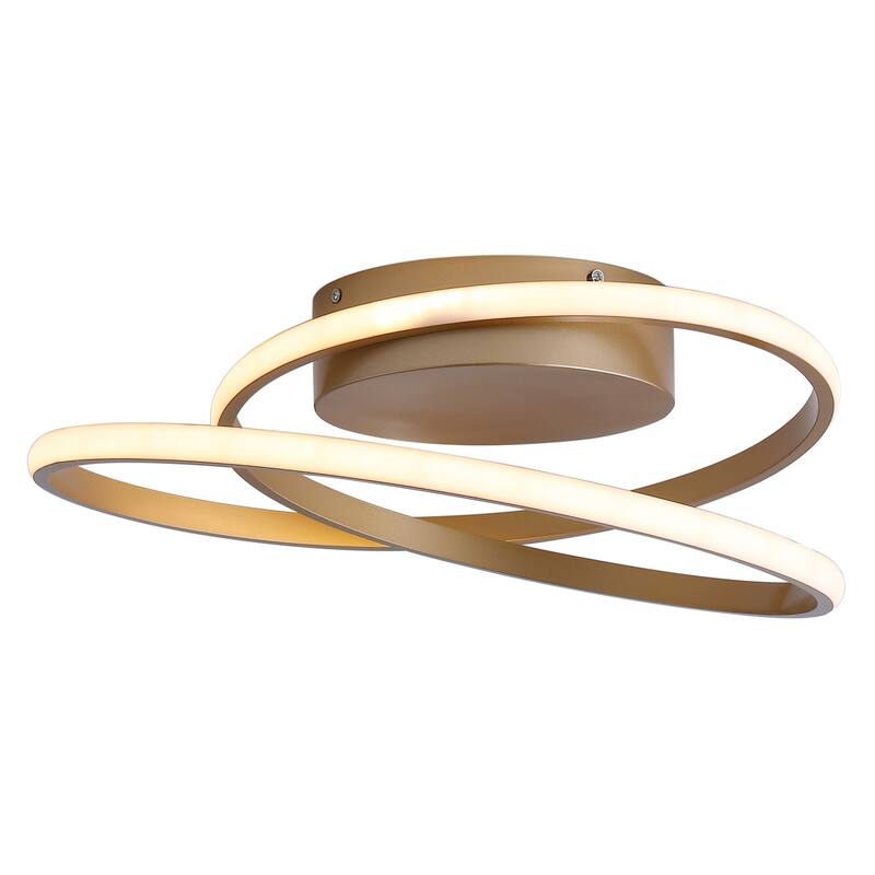 Modern 1-Light LED Smooth Linear Ceiling Flush Mount