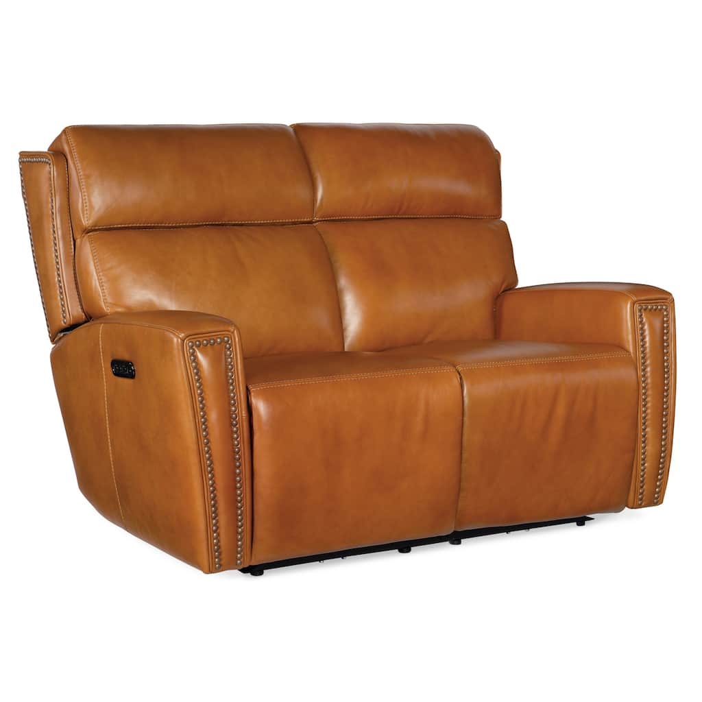 Hooker Furniture SS704-RUTHE-POWER-LOVESEAT Ruthe 59" Wide Leather