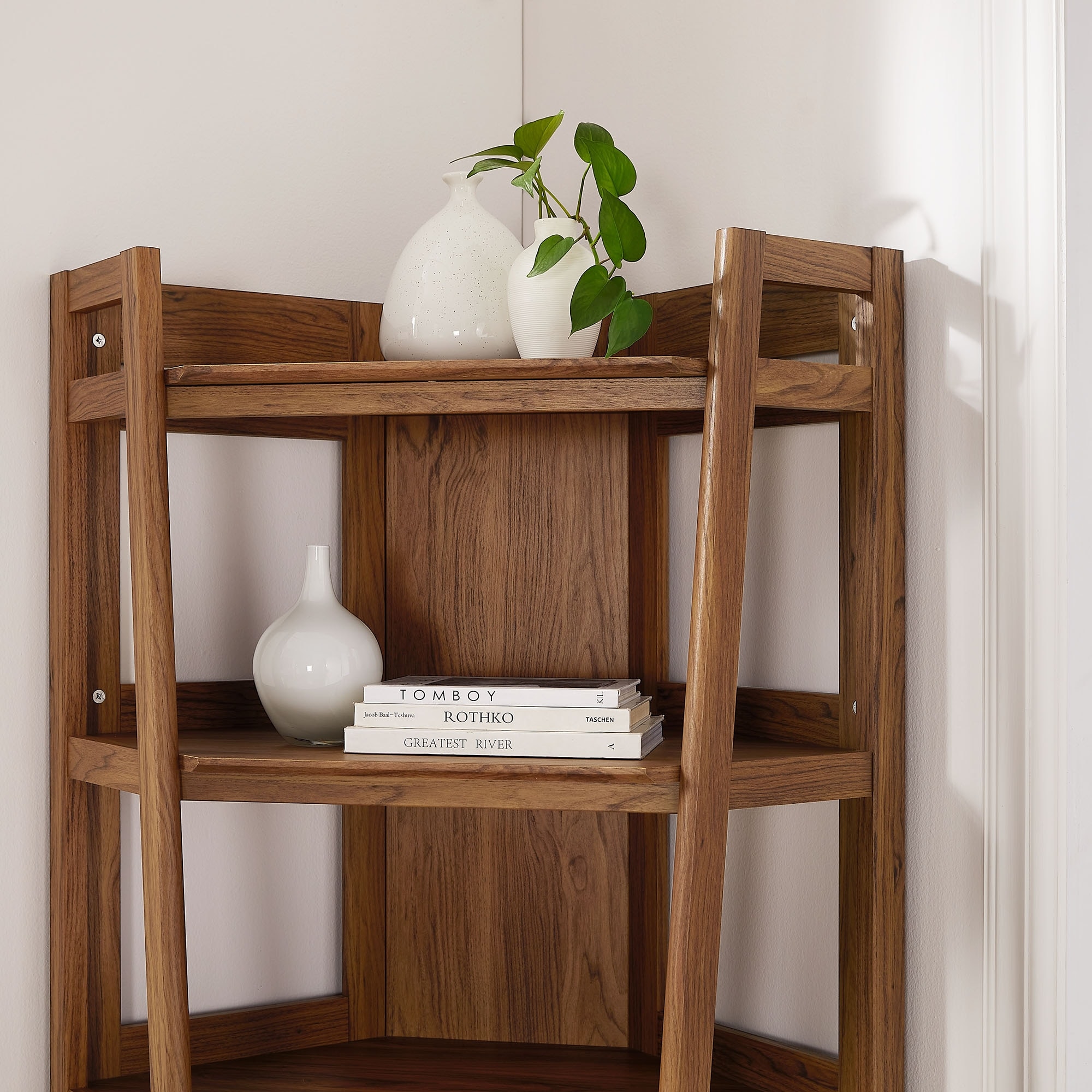 Bixby 71 Inch Corner Bookshelf - Overstock - 43579982
