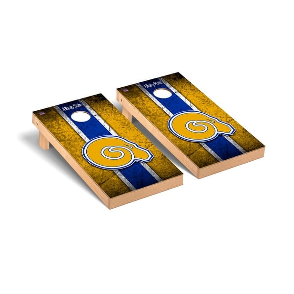 slide 2 of 5, Albany State Golden Rams Vintage Cornhole Board Set