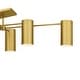 preview thumbnail 5 of 6, Foreland 6-Light Brushed Gold Semi-Flush Mount