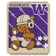 preview thumbnail 17 of 19, NCAA Full Back Jacquard Baby Throw Blanket 36" x 46" - Washington