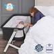 preview thumbnail 1 of 10, Evolur Stellar Bassinet and Bedside Sleeper Black