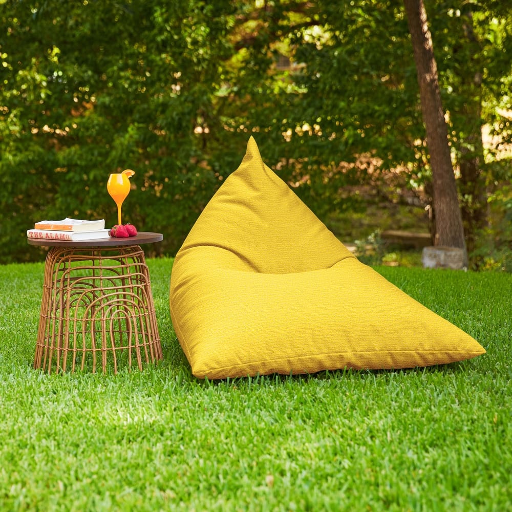 Sorra Home Sunbrella Outdoor Bean Lounger - 54 in W x 38 in W x 21 in H