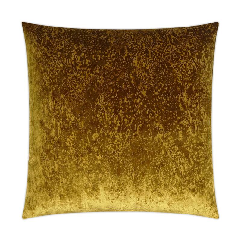 Grated Ochre Decorative Throw Pillow