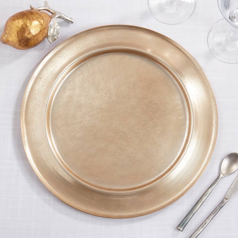 Polished Rimmed Charger (Set of 4)