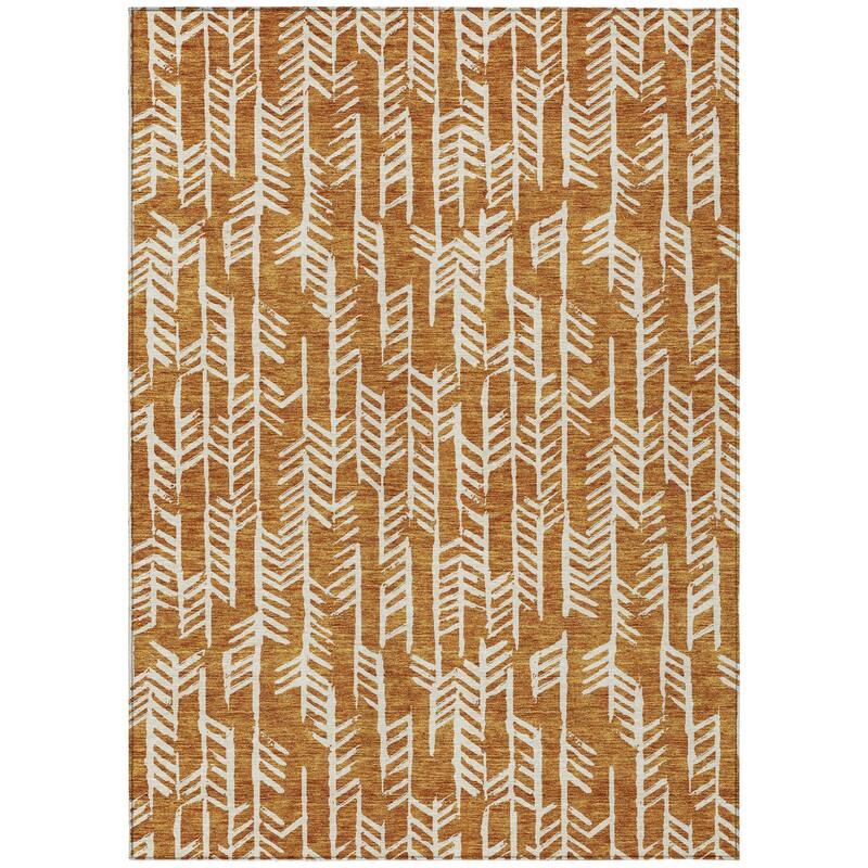 HomeRoots Tribal Transitional Rectangle Outdoor Rug
