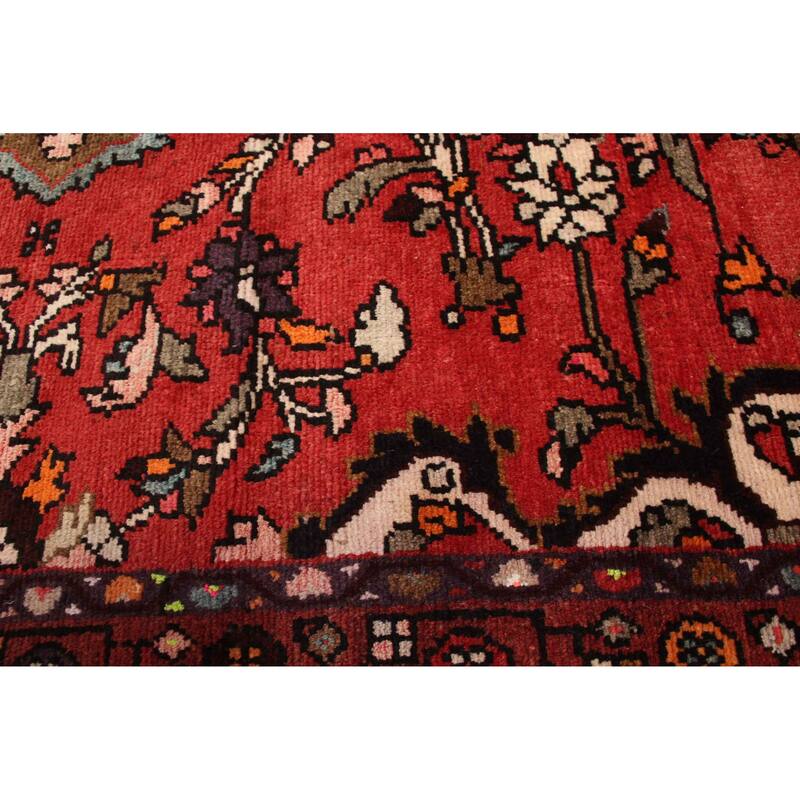ECARPETGALLERY Hand-knotted Andelz Red Wool Rug - 3'5 x 9'9