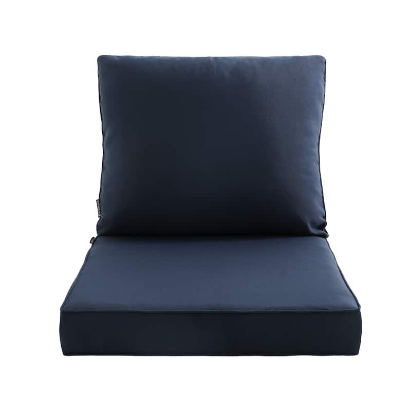 Sunbrella Fabric Outdoor Chair Seat Cushion Set