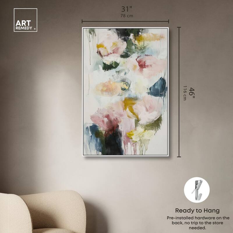 Dripping Colors I Canvas by Art Remedy