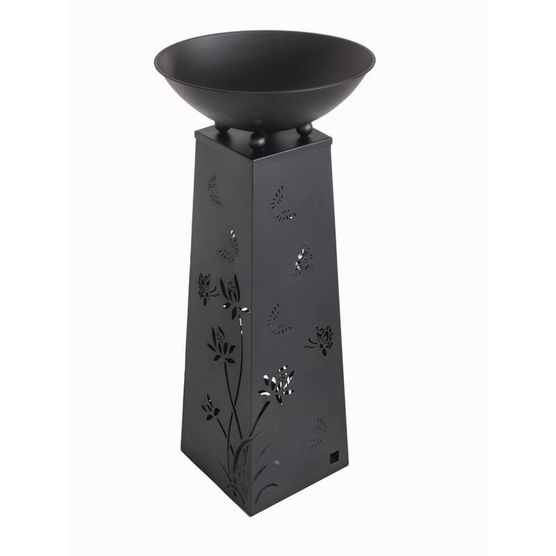 LED Solar Powered Metal Butterfly Planter Holder - 27"