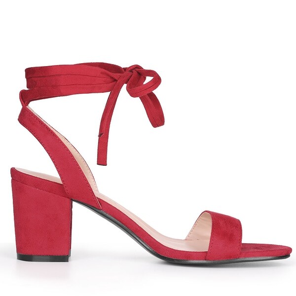 ladies ankle tie sandals