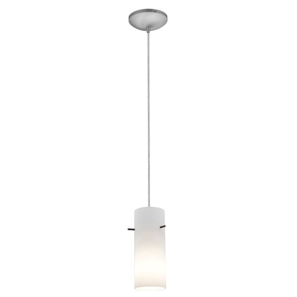 slide 2 of 3, Access Lighting Cylinder Steel Integrated LED Cord Pendant