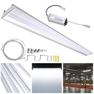DELight 40W LED Shop Light 5000K 4000-4500LM Garage Hanging Ceiling Light Aluminum - One-size