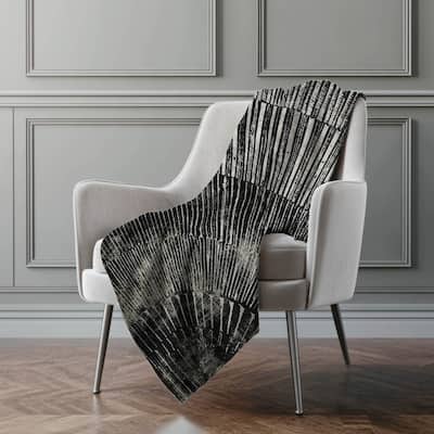 Premium Machine Washable Modern Sun Sherpa Throw Blanket