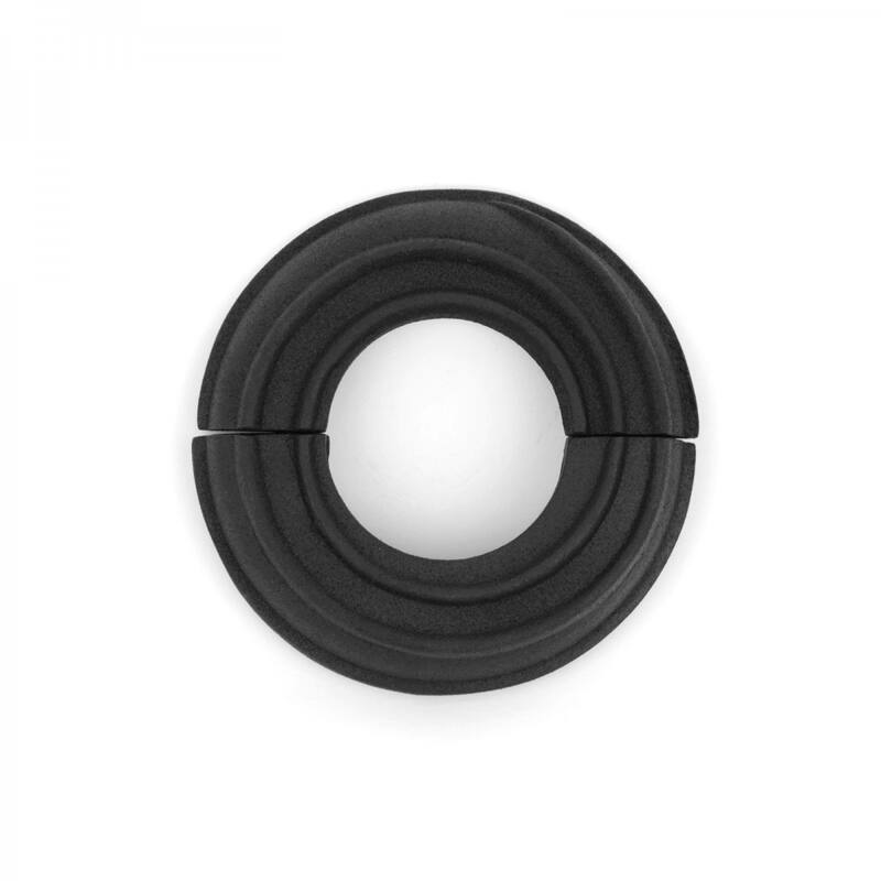 Black Radiator Flange Spiral Style Aluminum Lacquered 1.5" (IPS) 1.8" ID - 3.8" OD Escutcheon Plate Renovators Supply
