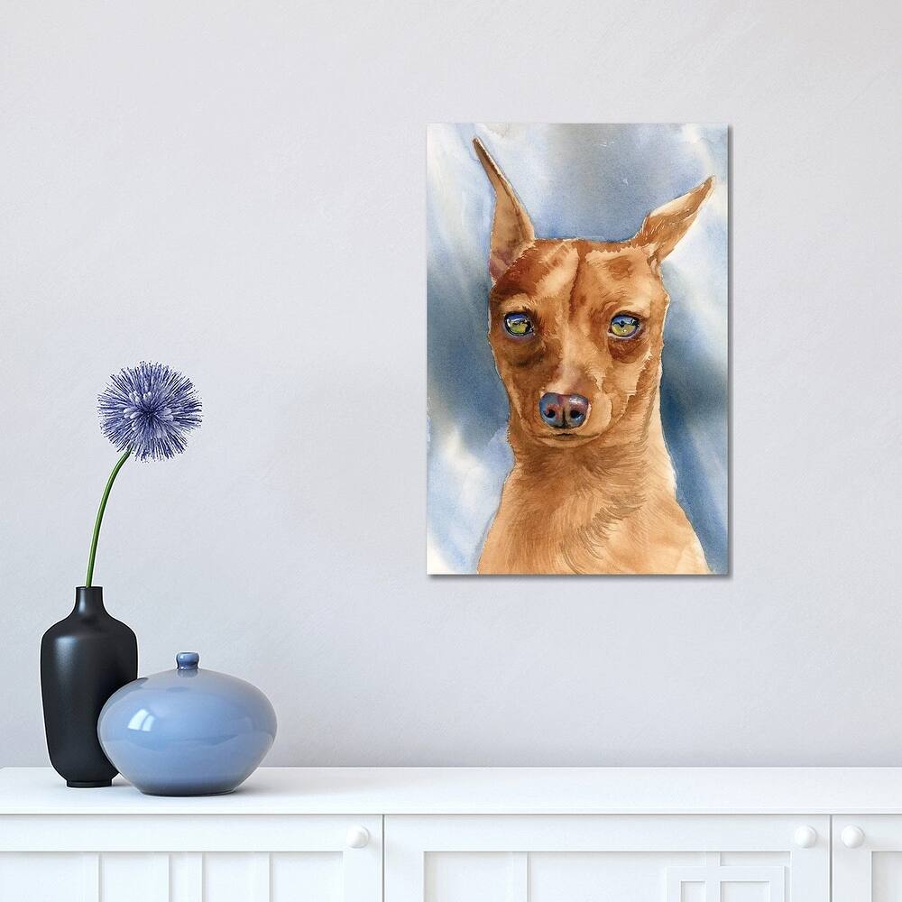 iCanvas "King Of The Toys - Miniature Pinscher Dog" by Judith Stein Canvas Print
