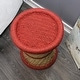 preview thumbnail 67 of 76, Natural Geo Moray Decorative Handwoven Jute Accent Stool