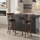 preview thumbnail 3 of 21, Rovinj Upholstered Back Swivel Bar Stool - Barstool