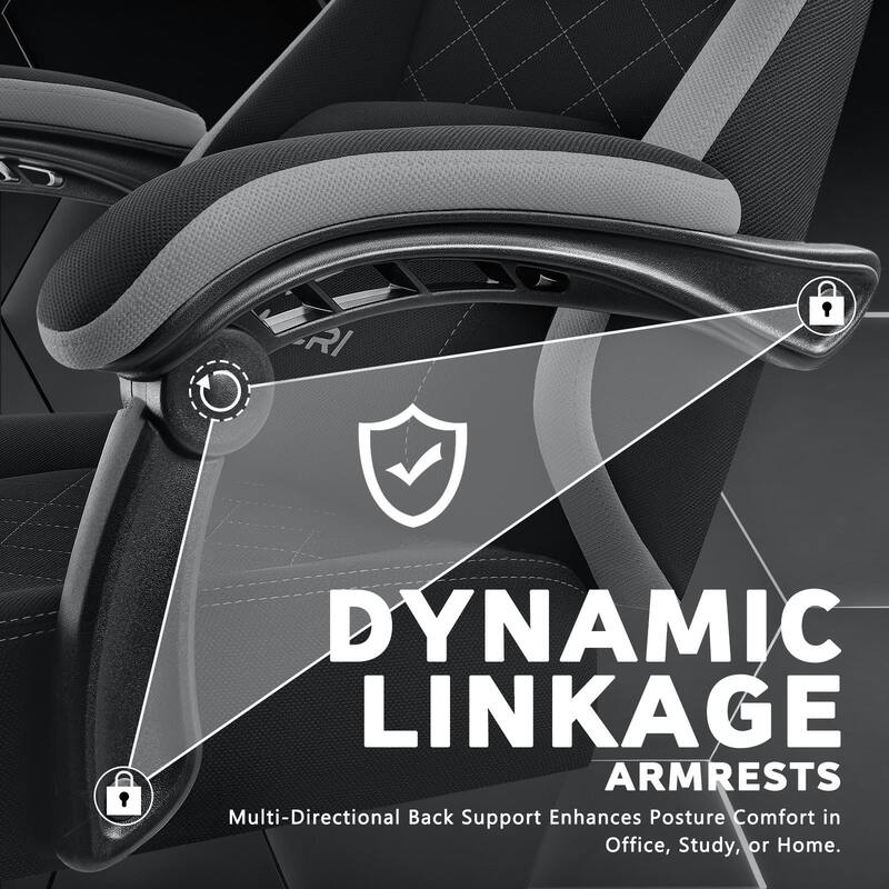 Bossin Gaming Chairs with Footrest, Big and Tall Chair 350lb Capacity, Racing Style Computer Chair with Ergonomic Lumbar Support