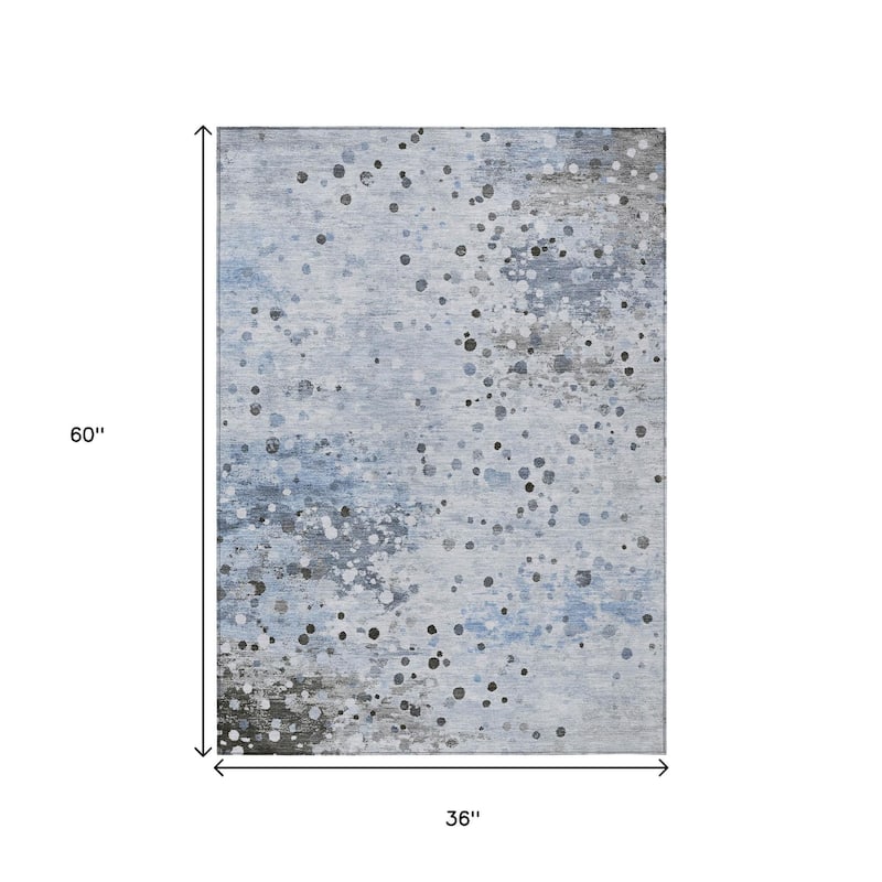 HomeRoots Abstract Transitional Rectangle Outdoor Rug