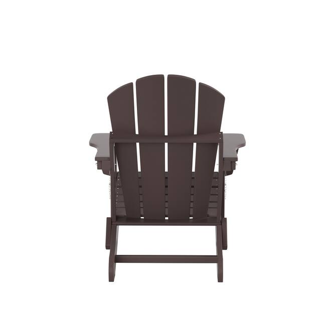 Laguna Folding Poly Eco-Friendly All Weather Outdoor Adirondack Chair