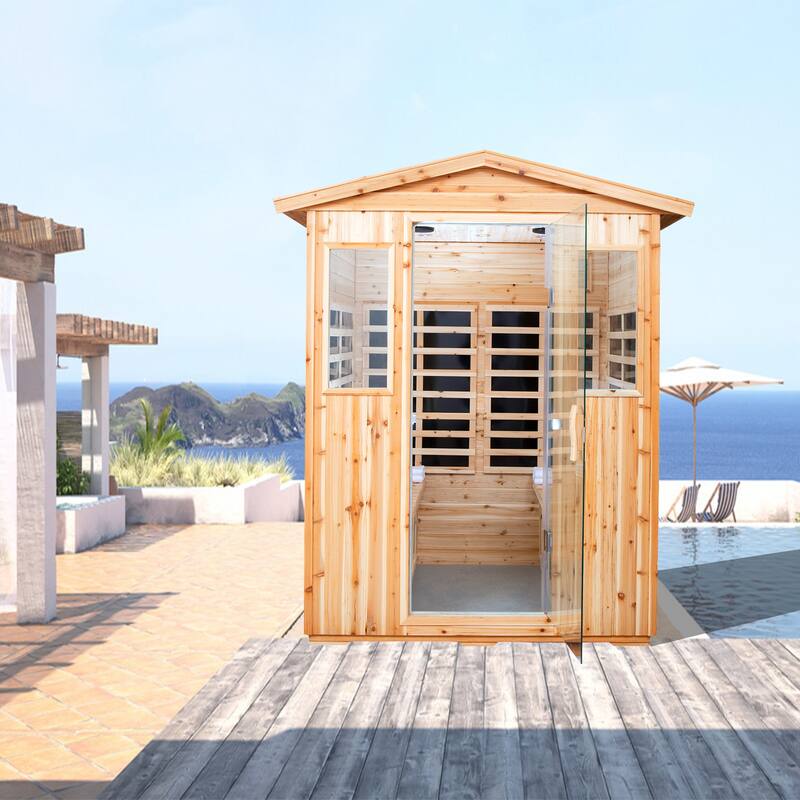 Sauna Room 8 Low EMF Heaters,Chromotherapy,Bluetooth Speaker,LCD,LED